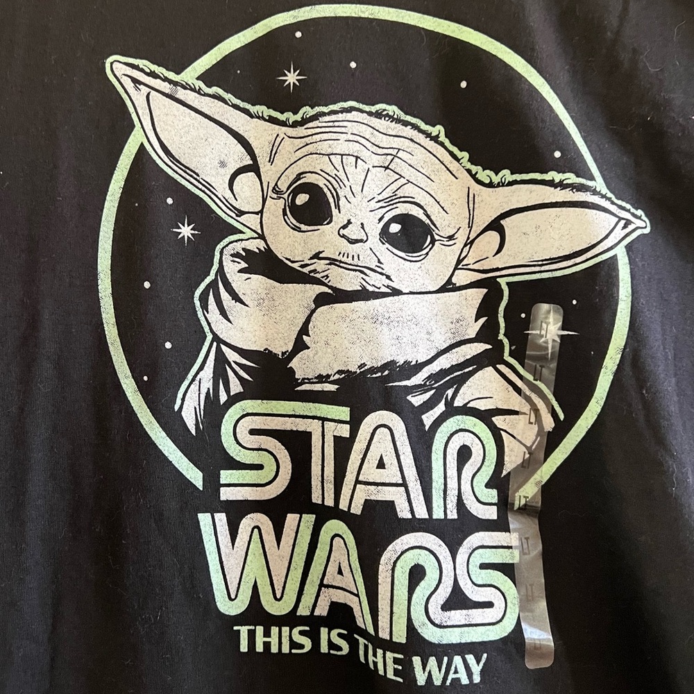 Kohls Unisex Star Wars Black T-Shirt Size Large Tall